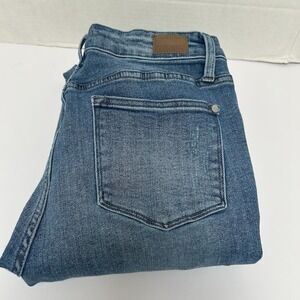 Judy Blue Mid-Rise Cropped Boot Cut Jeans Size 11/30 Style #88249 Non-Distressed